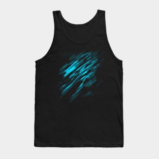 abstract horror lineart (petrol) Tank Top